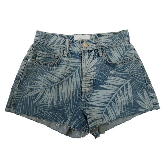 Current / Elliott NWT Blue Shorts Ultra High Waist Wily Palm Jean 23 - Picture 4 of 5